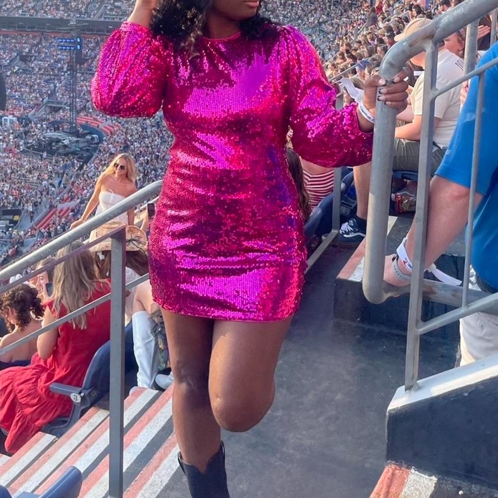 Sequin Pink Dress